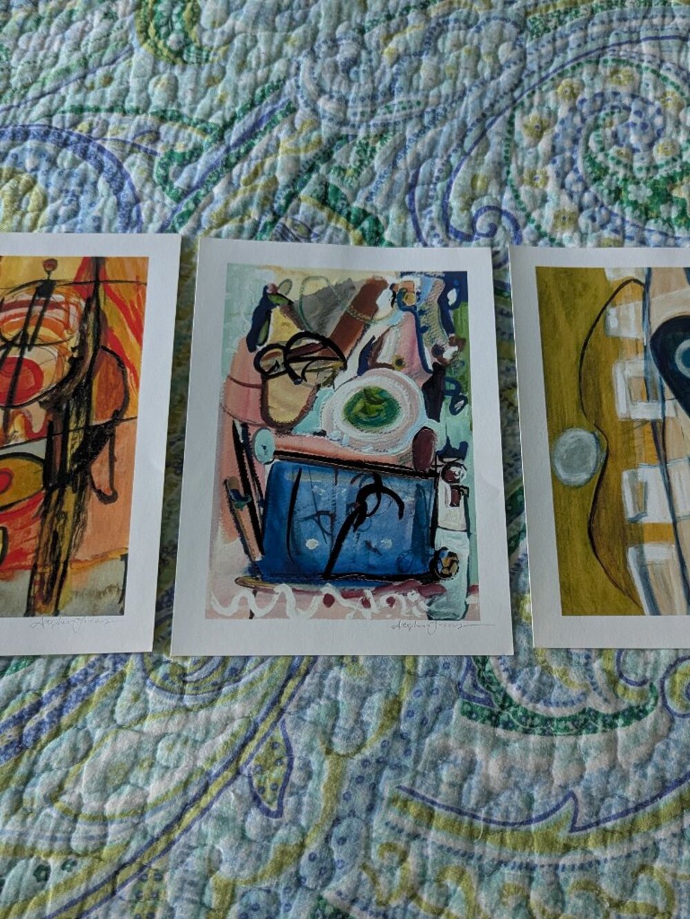 Qty 3 Stephen Lucas Art Prints